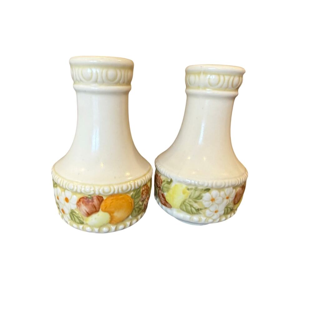 Della Robbia Vernon Ware by Metlox Salt & Pepper Shakers